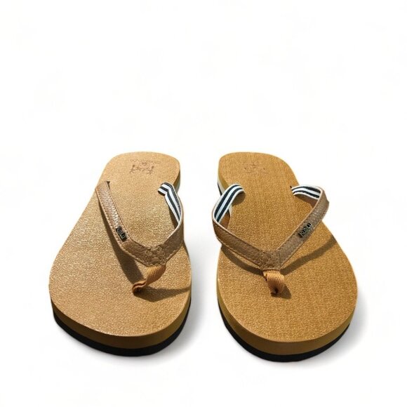 Kuailu Women's Flip Flops Size 10 Comfortable Brown Sandals Durable Stylish, New - Picture 3 of 7